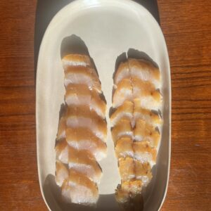 Maigre fumé en tranches